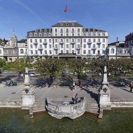 Hotel Schweizerhof Luzern Bagian luar foto